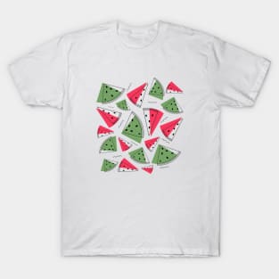 Cute Abstract Watermelon Pattern T-Shirt